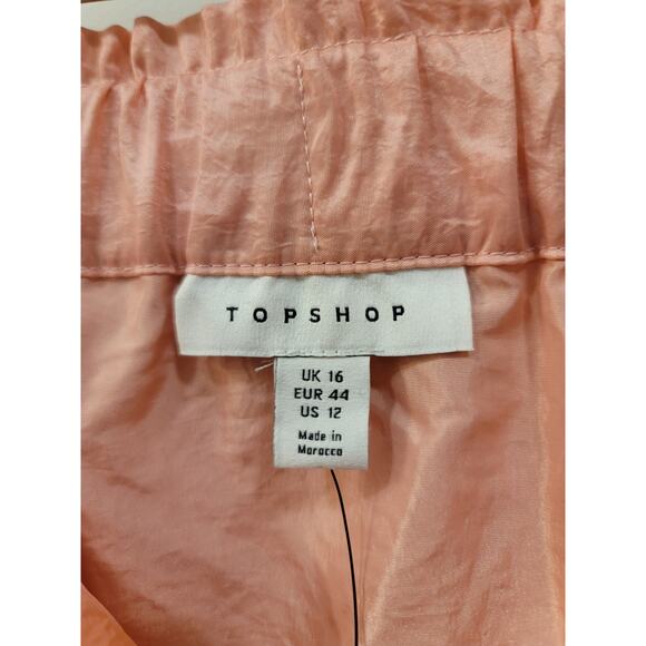 Topshop Pink Tiered ALine Skirt - Picture 4 of 6